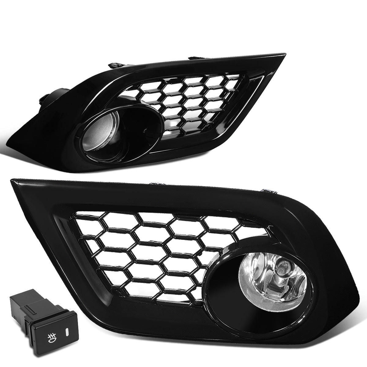 FAROS DE NIEBLA 16-18 SCION, TOYOTA IM - WITH SWITCH, BEZEL - CHROME / CLEAR