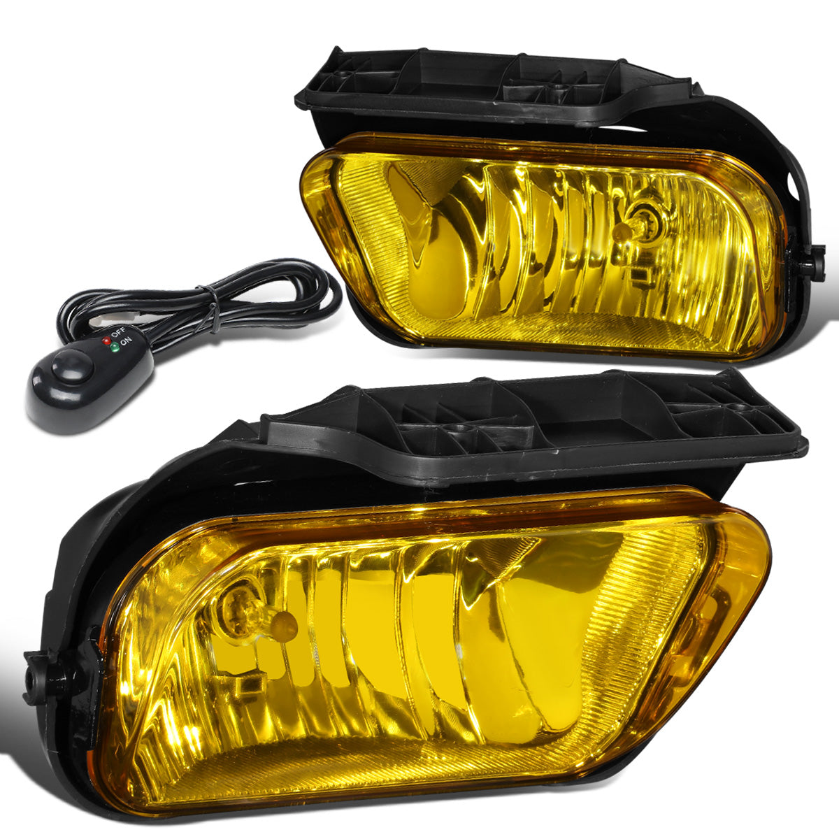 FAROS DE NIEBLA 03-06 CHEVY SILVERADO 1500, 2500HD, 3500 / 2007 SILVERADO 1500, 2500HD, 3500 CLASSIC MODELS / 02-06 AVALANCHE - WITH SWITCH - AMBER