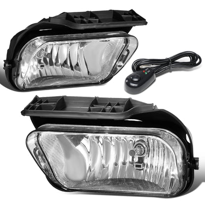 FAROS DE NIEBLA 03-06 CHEVY SILVERADO 1500, 2500HD, 3500 / 2007 SILVERADO 1500, 2500HD, 3500 CLASSIC MODELS / 02-06 AVALANCHE - WITH SWITCH - CHROME / CLEAR