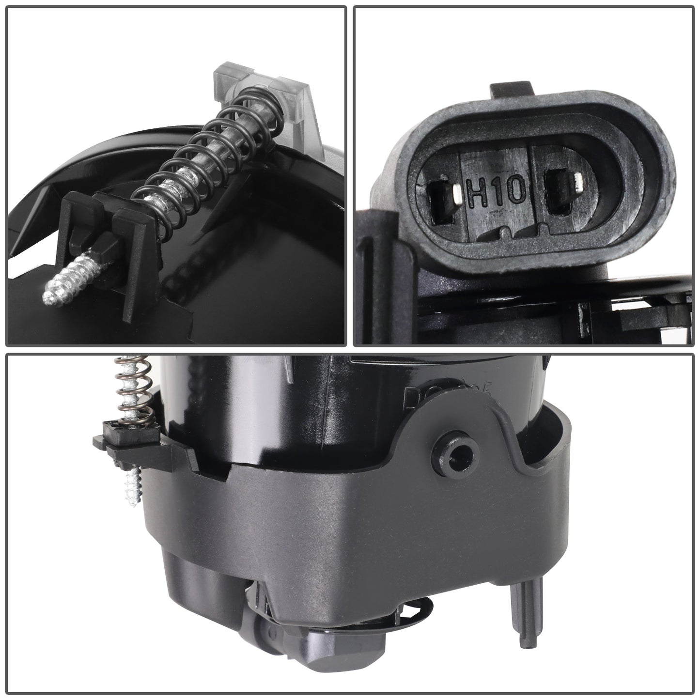 FAROS DE NIEBLA 05-08 CHRYSLER PACIFICA / 05-09 SEBRING, TOWN AND COUNTRY / 08-10 DODGE AVENGER, CHALLENGER, GRAND CARAVAN / 07-10 CALIBER, NITRO / 05-07 CARAVAN . 06-09 CHARGER / 07-09 JEEP COMPASS, PATRIOT - CHROME / CLEAR