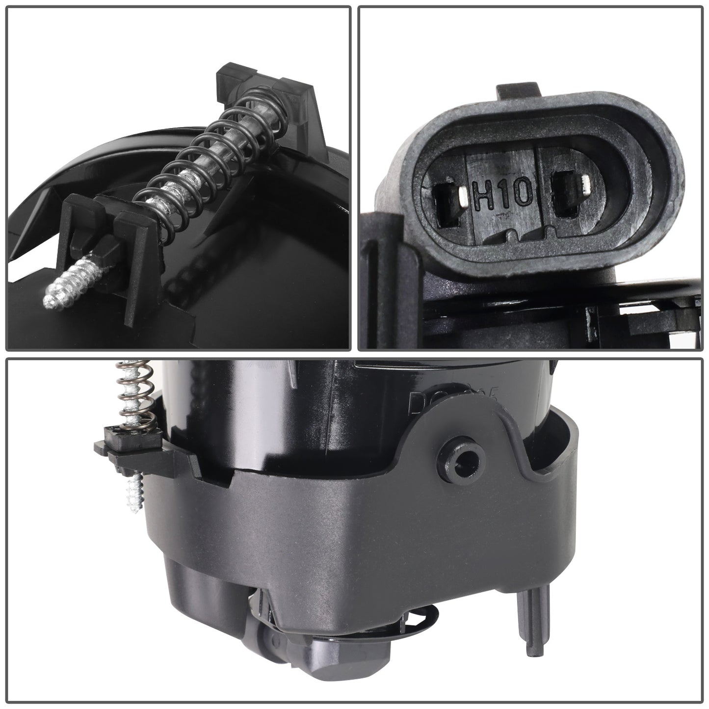 FAROS DE NIEBLA 05-08 CHRYSLER PACIFICA / 05-09 SEBRING, TOWN AND COUNTRY / 08-10 DODGE AVENGER, CHALLENGER, GRAND CARAVAN / 07-10 CALIBER, NITRO / 05-07 CARAVAN . 06-09 CHARGER / 07-09 JEEP COMPASS, PATRIOT - SMOKE
