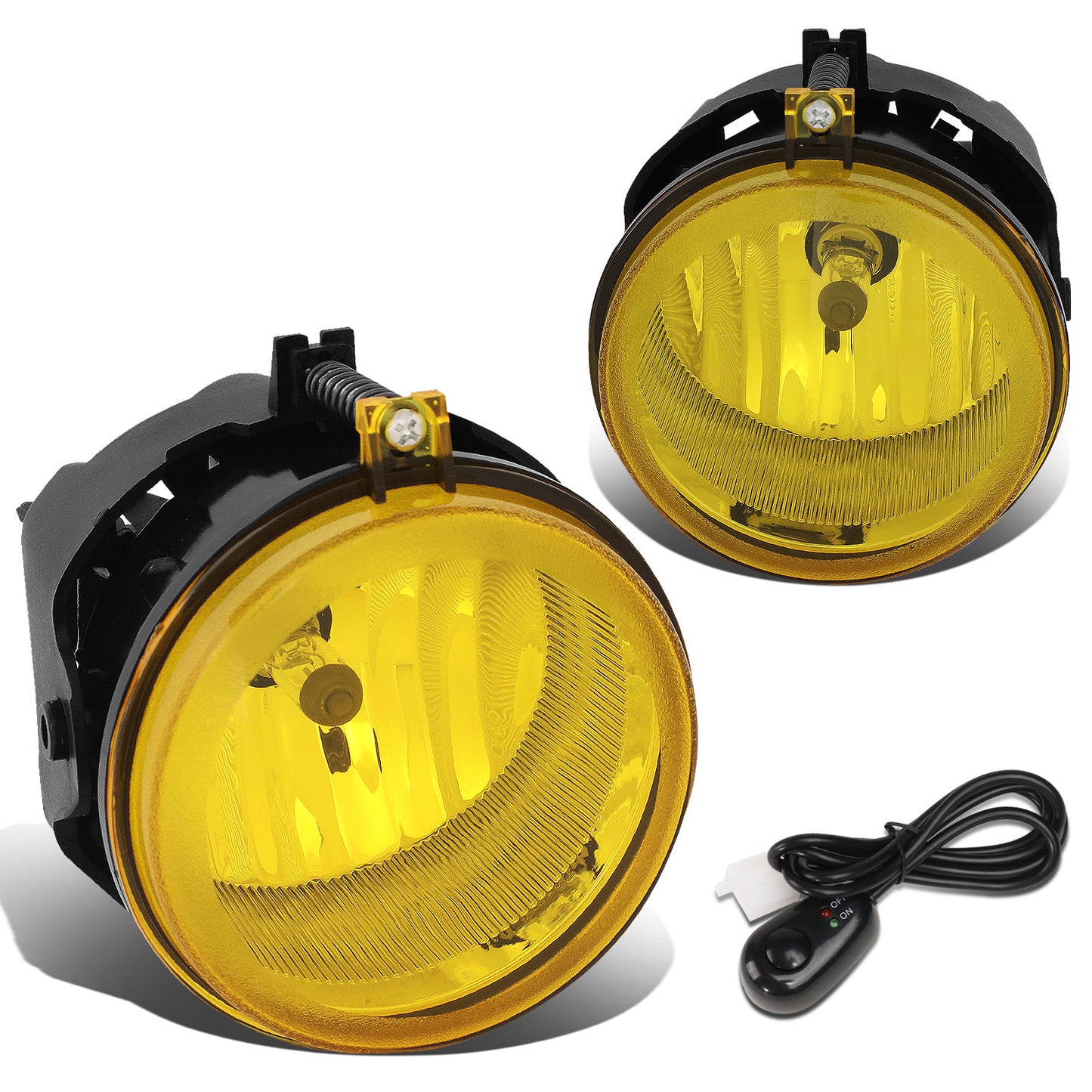 FAROS DE NIEBLA 05-08 CHRYSLER PACIFICA / 05-09 SEBRING, TOWN AND COUNTRY / 08-10 DODGE AVENGER, CHALLENGER, GRAND CARAVAN / 07-10 CALIBER, NITRO / 05-07 CARAVAN . 06-09 CHARGER / 07-09 JEEP COMPASS, PATRIOT - WITH SWITCH - AMBER