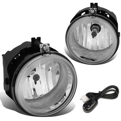 FAROS DE NIEBLA 05-08 CHRYSLER PACIFICA / 05-09 SEBRING, TOWN AND COUNTRY / 08-10 DODGE AVENGER, CHALLENGER, GRAND CARAVAN / 07-10 CALIBER, NITRO / 05-07 CARAVAN . 06-09 CHARGER / 07-09 JEEP COMPASS, PATRIOT - WITH SWITCH - CHROME / CLEAR