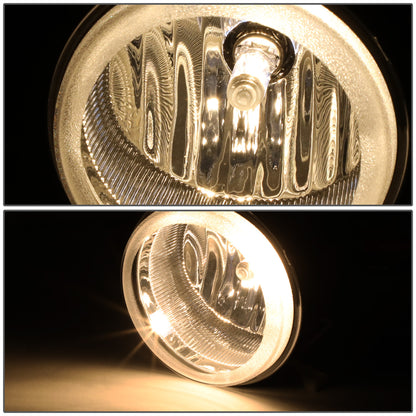 FAROS DE NIEBLA 05-08 CHRYSLER PACIFICA / 05-09 SEBRING, TOWN AND COUNTRY / 08-10 DODGE AVENGER, CHALLENGER, GRAND CARAVAN / 07-10 CALIBER, NITRO / 05-07 CARAVAN . 06-09 CHARGER / 07-09 JEEP COMPASS, PATRIOT - WITH SWITCH - CHROME / CLEAR