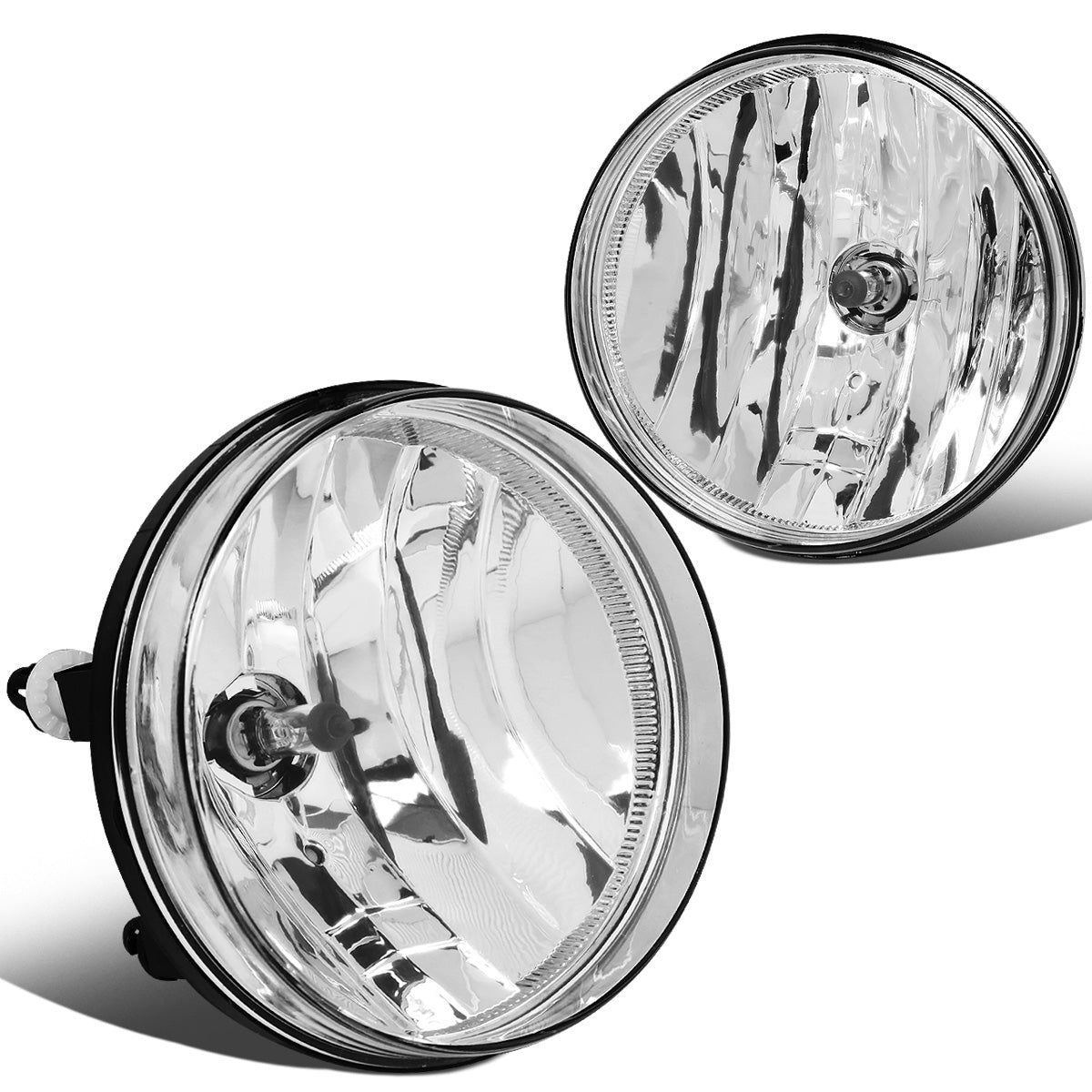 FAROS DE NIEBLA 07-13 GMC SIERRA 1500 / 07-14 SIERRA 2500HD, 3500HD - DOES NOT FIT CLASSIC MODELS - NO SWITCH - CHROME / CLEAR