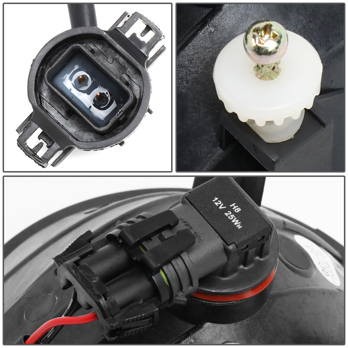 FAROS DE NIEBLA 07-13 GMC SIERRA 1500 / 07-14 SIERRA 2500HD, 3500HD - DOES NOT FIT CLASSIC MODELS - NO SWITCH - SMOKE