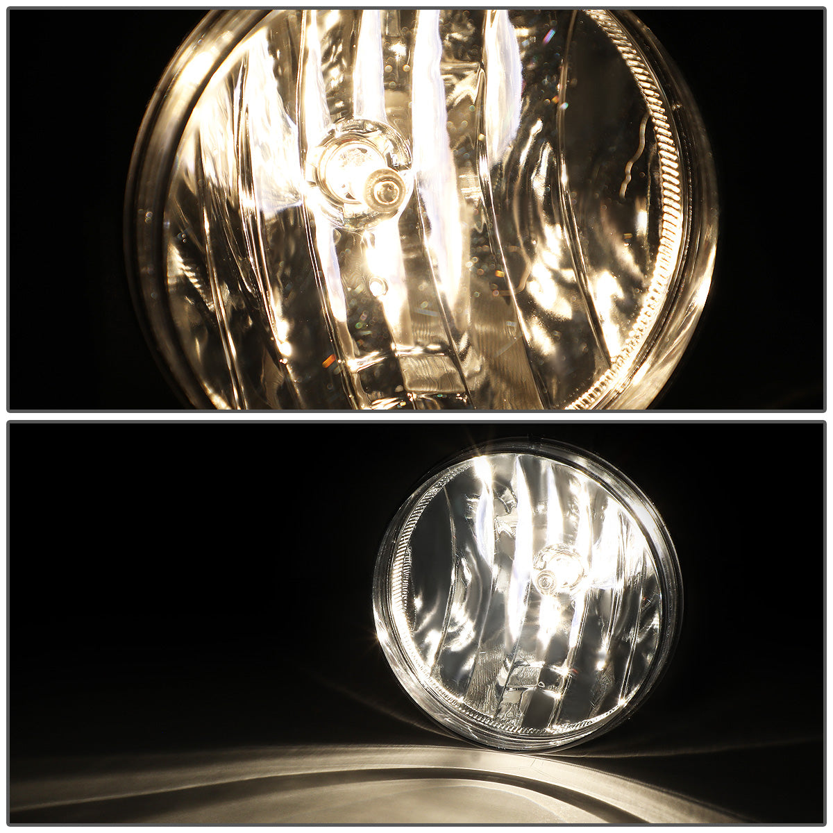 FAROS DE NIEBLA 07-13 GMC SIERRA 1500 / 07-14 SIERRA 2500, 3500 / 2010 SIERRA DENALI - WITH SWITCH - CHROME / CLEAR
