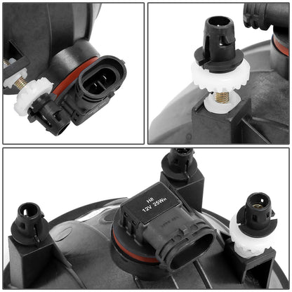 FAROS DE NIEBLA 07-13 GMC SIERRA 1500 / 07-14 SIERRA 2500, 3500 / 2010 SIERRA DENALI - WITH SWITCH - CHROME / CLEAR
