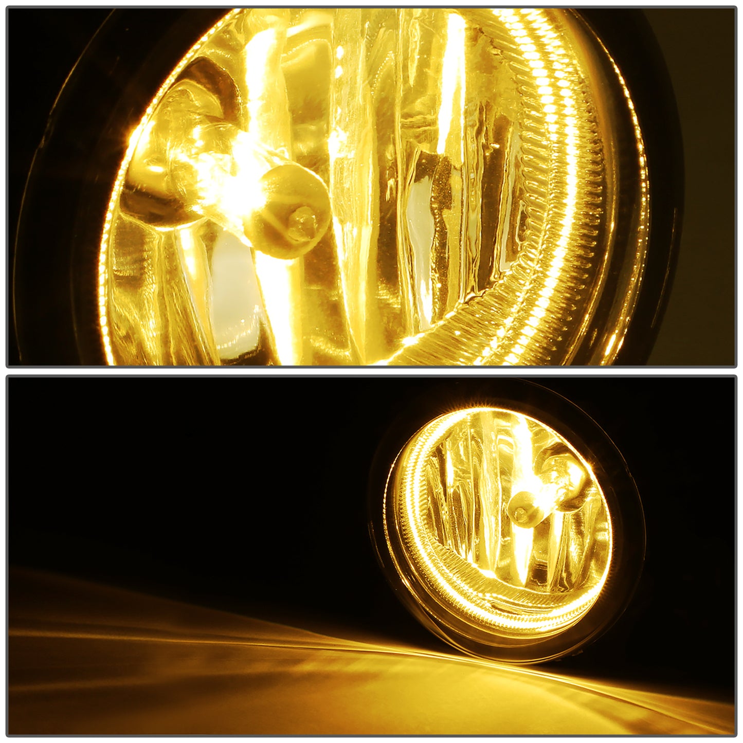 FAROS DE NIEBLA 19-20 HONDA CIVIC 2-DR COUPE, 4-DR SEDAN - WITH SWITCH, CHROME TRIM BEZEL - AMBER