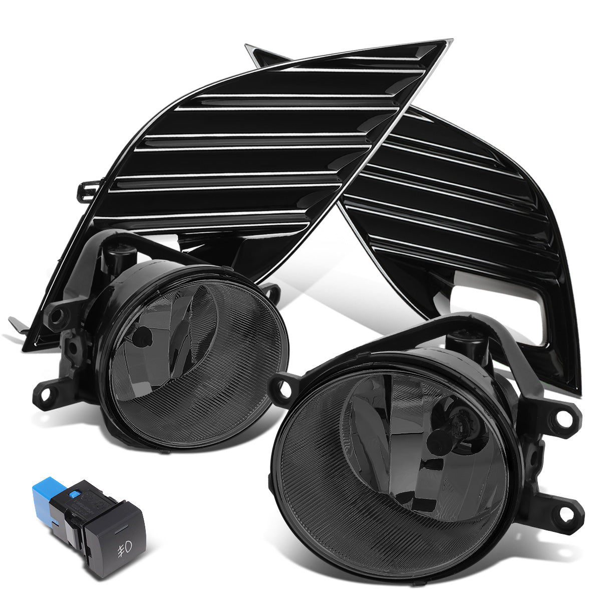FAROS DE NIEBLA 18-20 TOYOTA CAMRY SE, XSE - WITH SWITCH, BLACK BEZEL - SMOKE