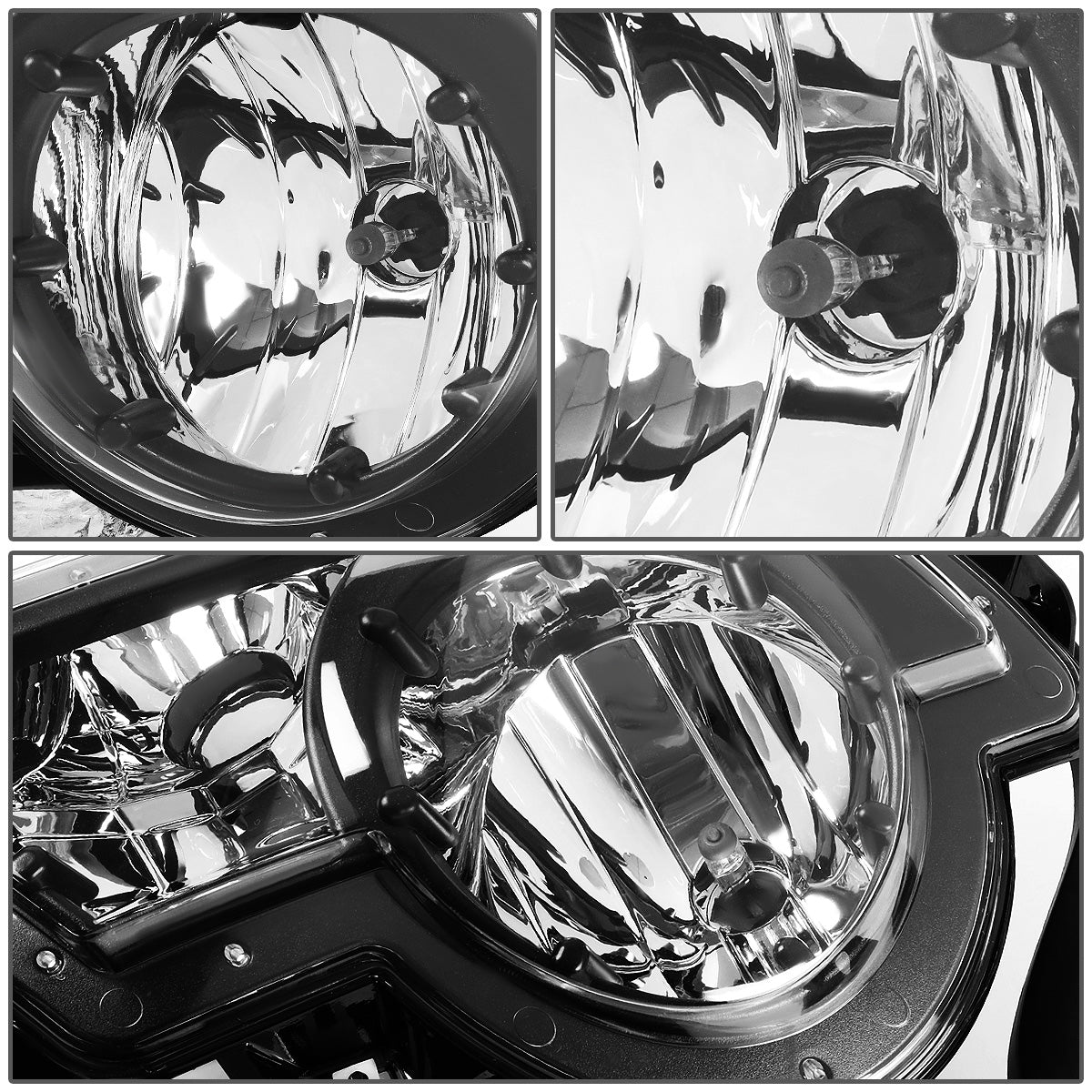 FAROS DE NIEBLA 02-06 CHEVY AVALANCHE 1500, 2500 - FITS MODELS WITH BODY CLADDING ONLY - NO SWITCH - LEFT - CHROME / CLEAR