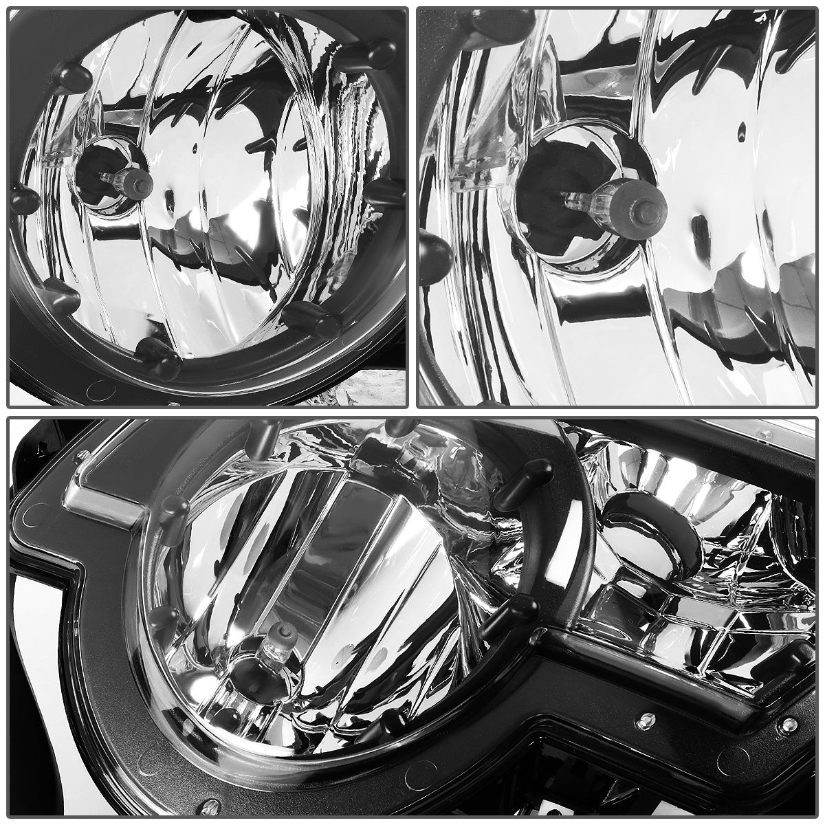 FAROS DE NIEBLA 02-06 CHEVY AVALANCHE 1500, 2500 - FITS MODELS WITH BODY CLADDING ONLY - NO SWITCH - RIGHT - CHROME / CLEAR