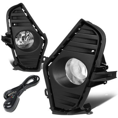 FAROS DE NIEBLA 19-20 TOYOTA RAV4, LE, XLE, LIMITED, SXE, SE MODELS - DOES NOT FIT ADVENTURE, TRD, TRAIL MODELS - WITH SWITCH, BLACK BEZEL - CHROME / CLEAR