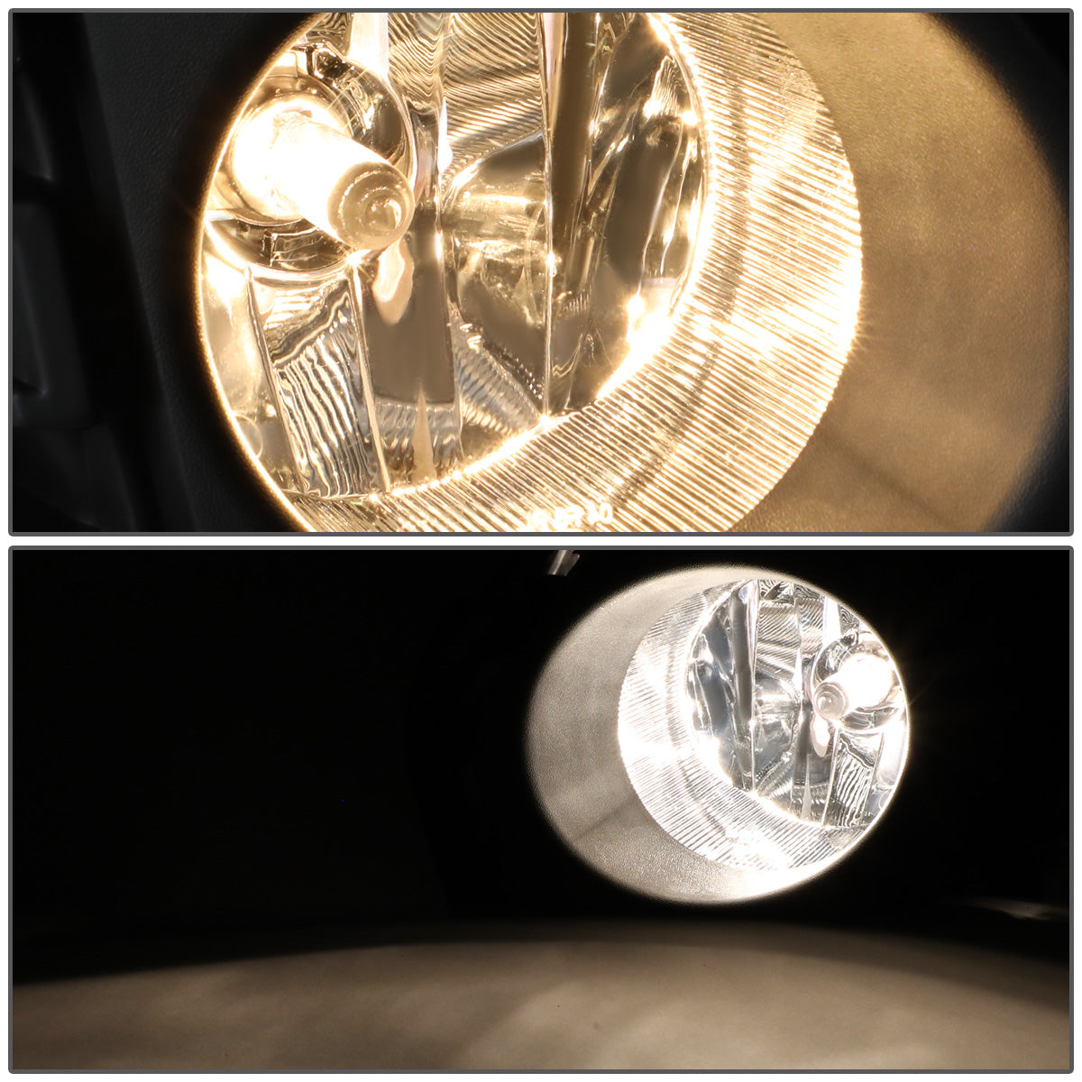 FAROS DE NIEBLA 19-20 TOYOTA RAV4, LE, XLE, LIMITED, SXE, SE MODELS - DOES NOT FIT ADVENTURE, TRD, TRAIL MODELS - WITH SWITCH, BLACK BEZEL - CHROME / CLEAR