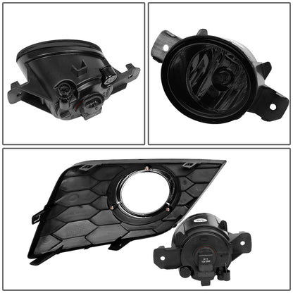 FAROS DE NIEBLA 16-19 NISSAN SENTRA - DOES NOT FIT NISMO MODEL - WITH SWITCH, BLACK BEZEL - SMOKE