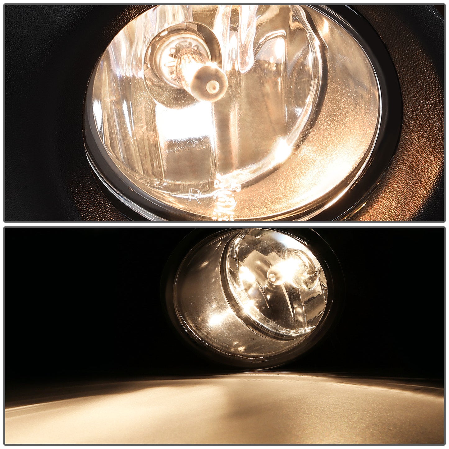 FAROS DE NIEBLA 13-15 NISSAN ALTIMA SEDAN - WITH SWITCH, BLACK BEZEL - CHROME / CLEAR