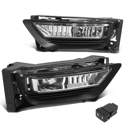 FAROS DE NIEBLA 13-15 HONDA ACCORD SEDAN - WITH SWITCH - CHROME / CLEAR