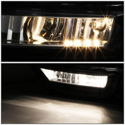 FAROS DE NIEBLA 13-15 HONDA ACCORD SEDAN - WITH SWITCH - CHROME / CLEAR
