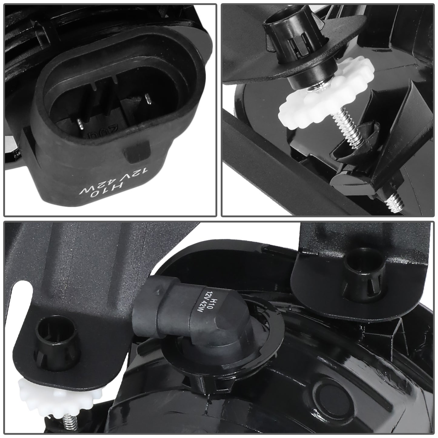 FAROS DE NIEBLA 09-12 DODGE RAM 1500 / 11-18 DODGE RAM 2500, 3500 - WITH SWITCH - SMOKE