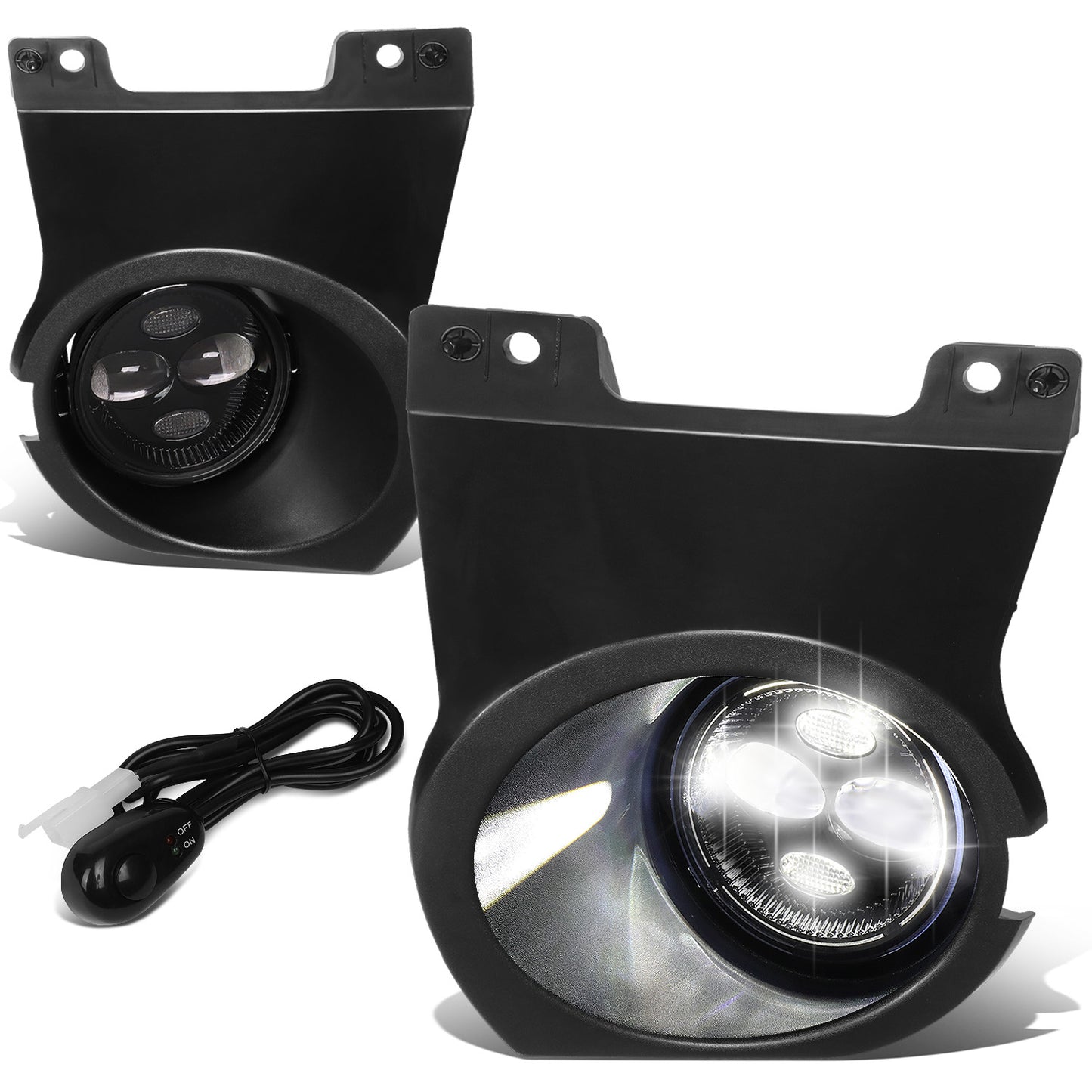 FAROS DE NIEBLA 09-14 FORD F-150 - EXCLUDES SVT RAPTOR MODEL - WITH SWITCH, WIRING - CLEAR