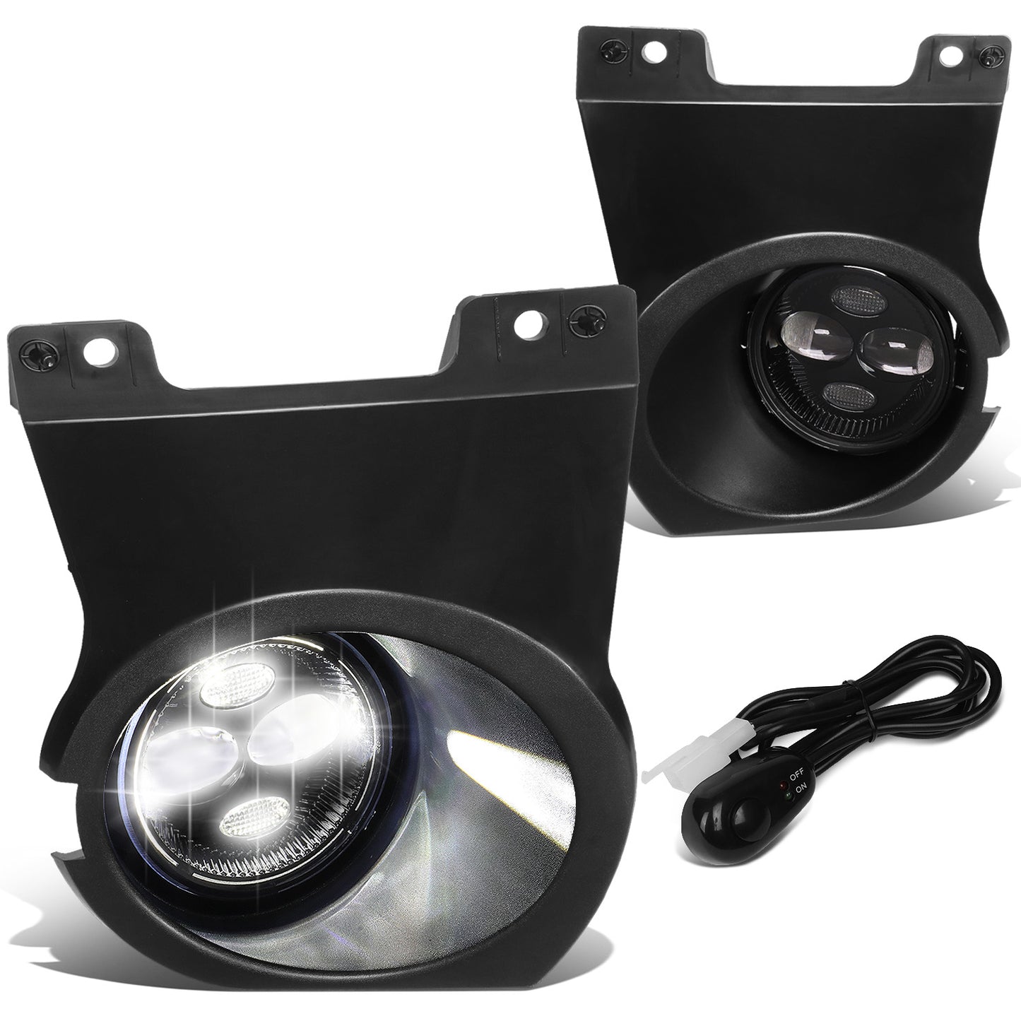 FAROS DE NIEBLA 09-14 FORD F-150 - EXCLUDES SVT RAPTOR MODEL - WITH SWITCH, WIRING - CLEAR