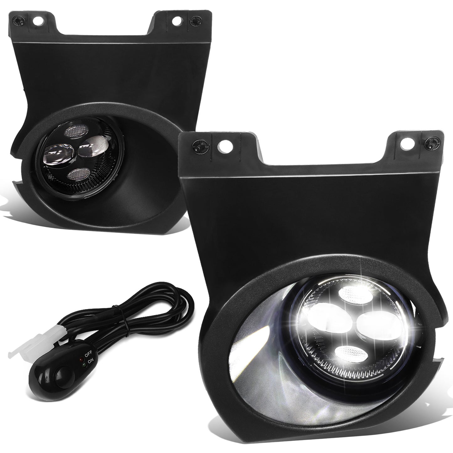 FAROS DE NIEBLA 09-14 FORD F-150 - EXCLUDES SVT RAPTOR MODEL - WITH SWITCH, WIRING - CLEAR