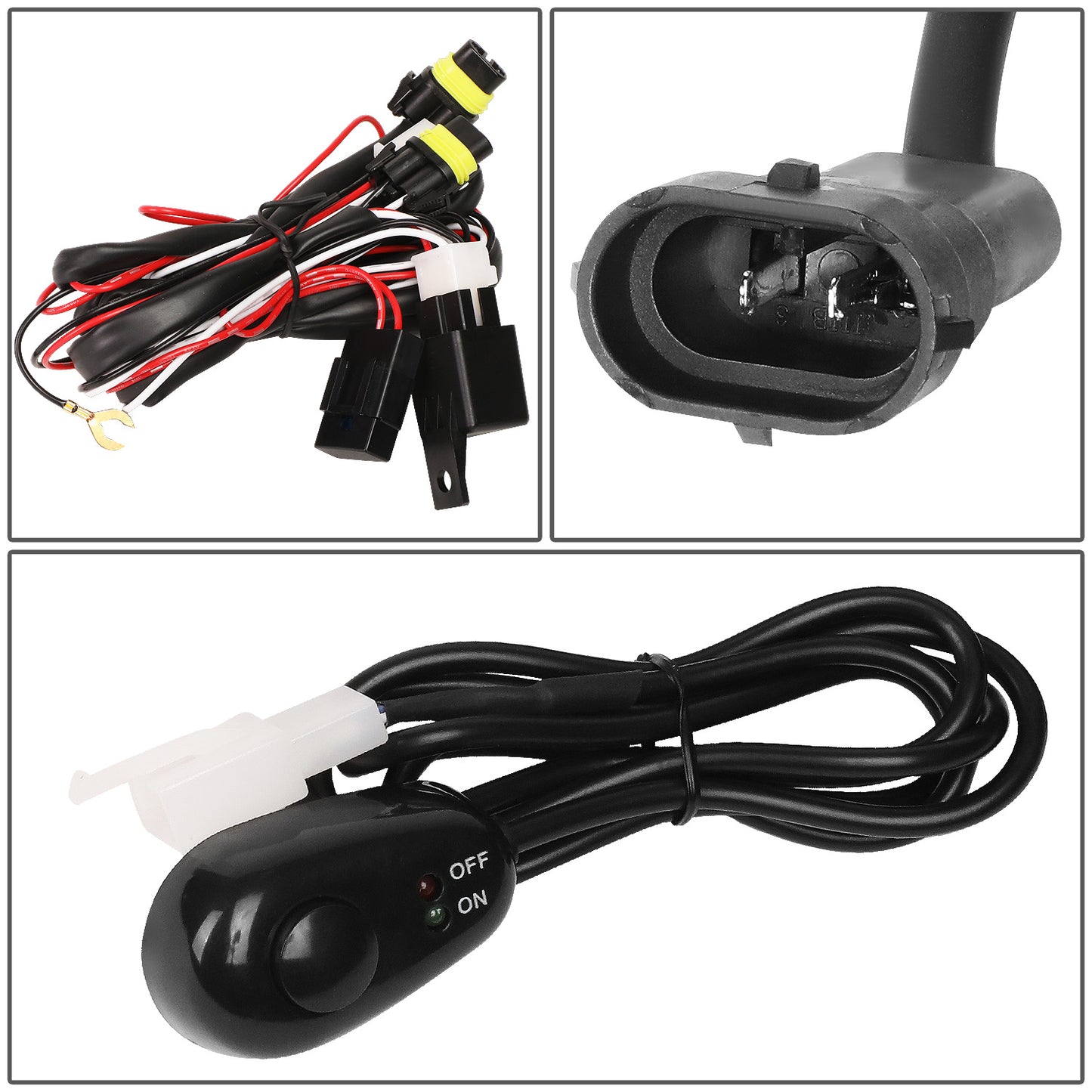 FAROS DE NIEBLA 09-14 FORD F-150 - EXCLUDES SVT RAPTOR MODEL - WITH SWITCH, WIRING - CLEAR
