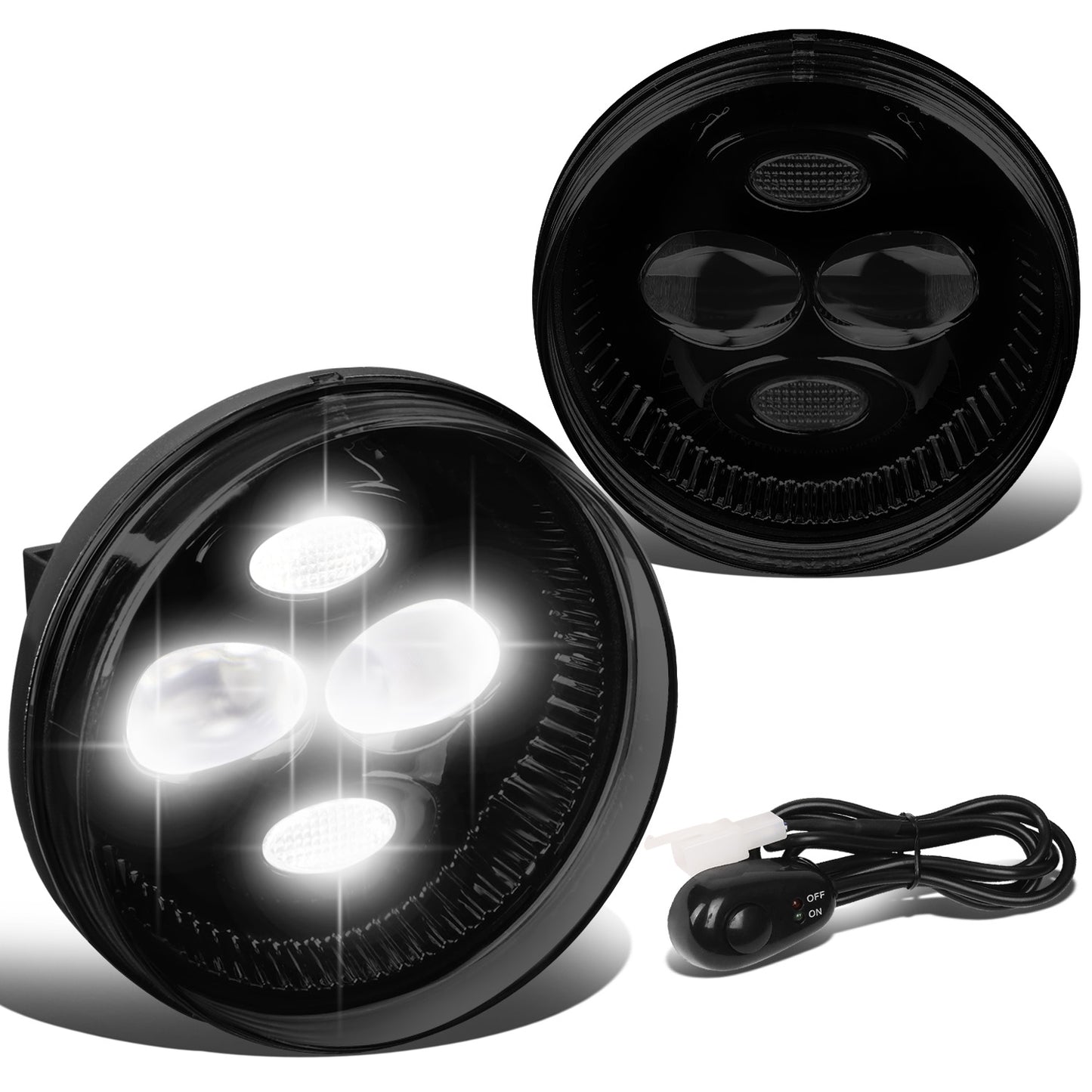 FAROS DE NIEBLA 07-14 GMC SIERRA 2500HD 3500HD / 07-13 GMC SIERRA 1500 - LED - SMOKED