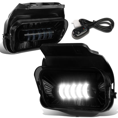FAROS DE NIEBLA 03-06 CHEVY SILVERADO 1500, 2500HD, 3500 MODELS / 2007 SILVERADO 1500, 2500HD, 3500 CLASSIC MODELS / 02-06 AVALANCHE - LED PROJECTOR - SMOKE