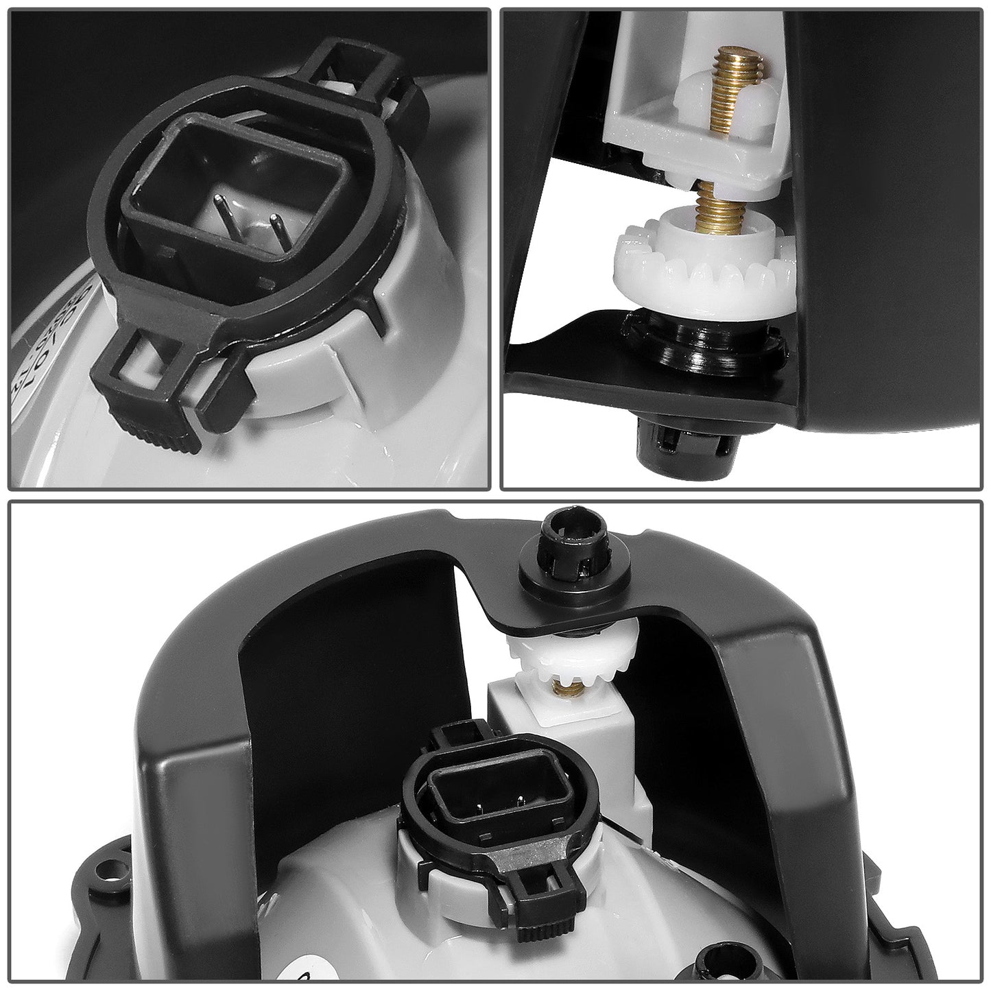 FAROS DE NIEBLA 07-12 FORD ESCAPE - WITH SWITCH - CHROME / CLEAR