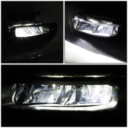FAROS DE NIEBLA 19-22 RAM 1500 - FITS BIG HORN, HFE, LARAMIE, LIMITED, LIMITED LONGHORN, LONE STAR, REBEL, TRX, TRADESMAN - WILL FIT MODELS WITH PARKING SENSORS ONLY - LED - CHROME / CLEAR
