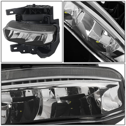 FAROS DE NIEBLA 19-22 RAM 1500 - FITS BIG HORN, HFE, LARAMIE, LIMITED, LIMITED LONGHORN, LONE STAR, REBEL, TRX, TRADESMAN - WILL FIT MODELS WITH PARKING SENSORS ONLY - LED - CHROME / CLEAR