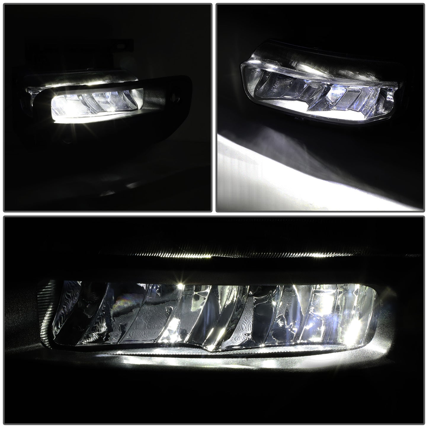 FAROS DE NIEBLA 19-22 RAM 1500 - FITS BIG HORN, HFE, LARAMIE, LIMITED, LIMITED LONGHORN, LONE STAR, REBEL, TRX, TRADESMAN - WILL FIT MODELS WITH PARKING SENSORS ONLY - LED - SMOKED