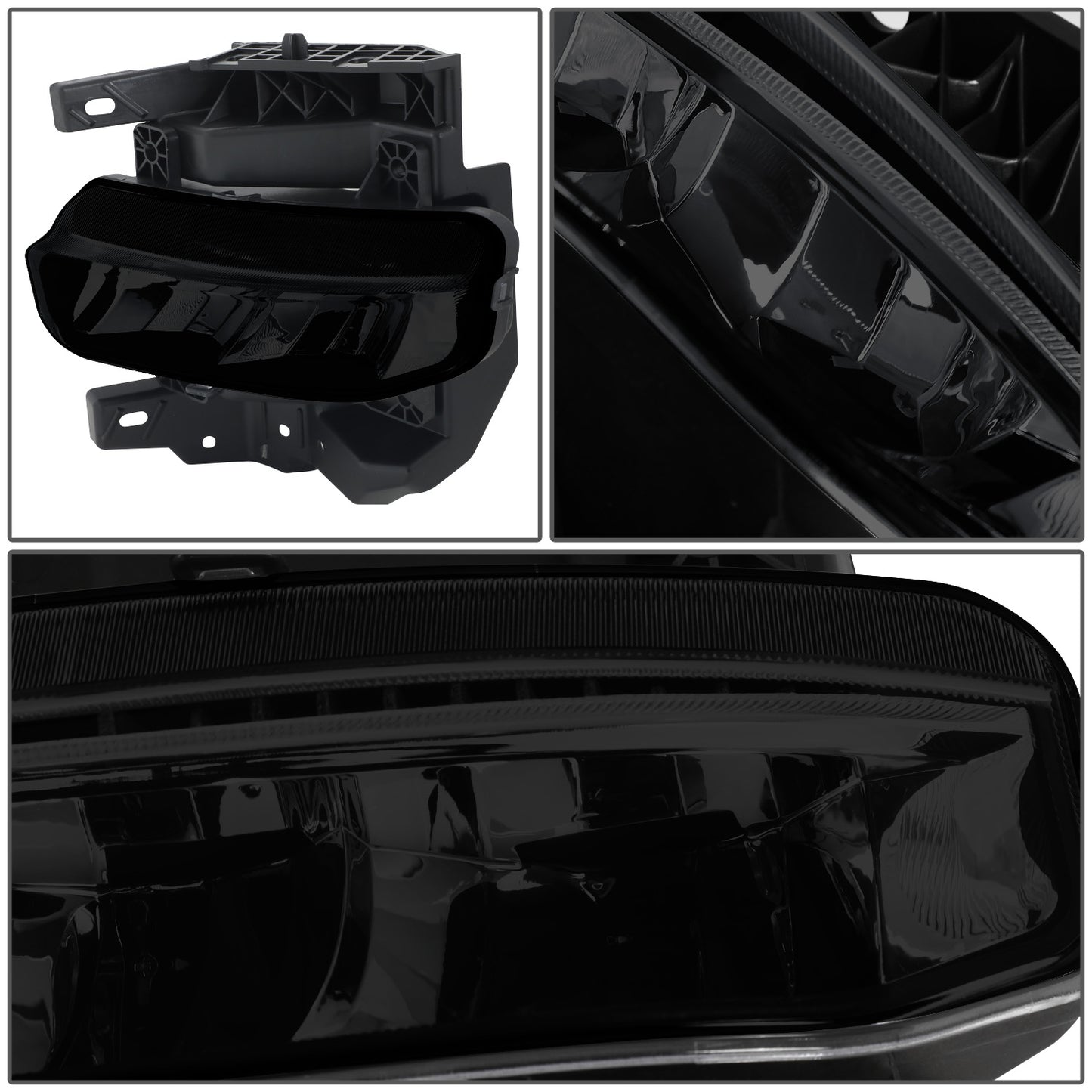 FAROS DE NIEBLA 19-22 RAM 1500 - FITS BIG HORN, HFE, LARAMIE, LIMITED, LIMITED LONGHORN, LONE STAR, REBEL, TRX, TRADESMAN - WILL FIT MODELS WITH PARKING SENSORS ONLY - LED - SMOKED