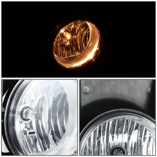 FAROS DE NIEBLA 03-07 GMC SIERRA 1500, 1500 HD, 2500 HD, 3500 / 03-04 SIERRA 2500 / 2001 SIERRA C3 - DOES NOT FIT ALL DENALI TRIMS - FITS CLASSIC MODELS ONLY FOR 2007 - H10 BULB - CHROME / CLEAR