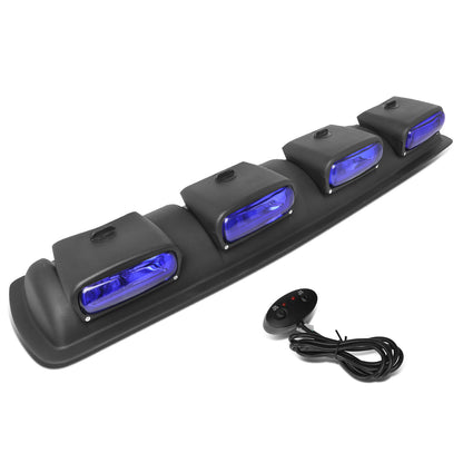 FAROS DE NIEBLA ROOF MOUNTED - 38" X 9" X 4" - UNIVERSAL - H3 BULB - WITH SWITCH, WIRING - BLUE