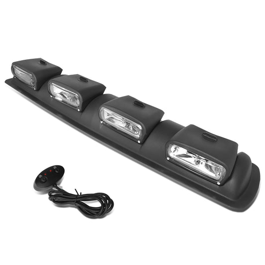 FAROS DE NIEBLA ROOF MOUNTED - 38" X 9" X 4" - UNIVERSAL - H3 BULB - WITH SWITCH, WIRING - CLEAR