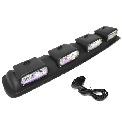 FAROS DE NIEBLA ROOF MOUNTED - 38" X 9" X 4" - UNIVERSAL - H3 BULB - WITH SWITCH, WIRING - NEO CHROME