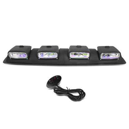 FAROS DE NIEBLA ROOF MOUNTED - 38" X 9" X 4" - UNIVERSAL - H3 BULB - WITH SWITCH, WIRING - NEO CHROME