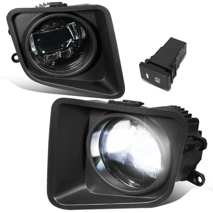 FAROS DE NIEBLA 14-21 TOYOTA TUNDRA - LED PROJECTOR - WITH SWITCH AND BEZEL - CHROME / CLEAR