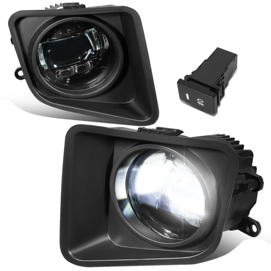 FAROS DE NIEBLA 14-21 TOYOTA TUNDRA - LED PROJECTOR - WITH SWITCH AND BEZEL - CHROME / CLEAR