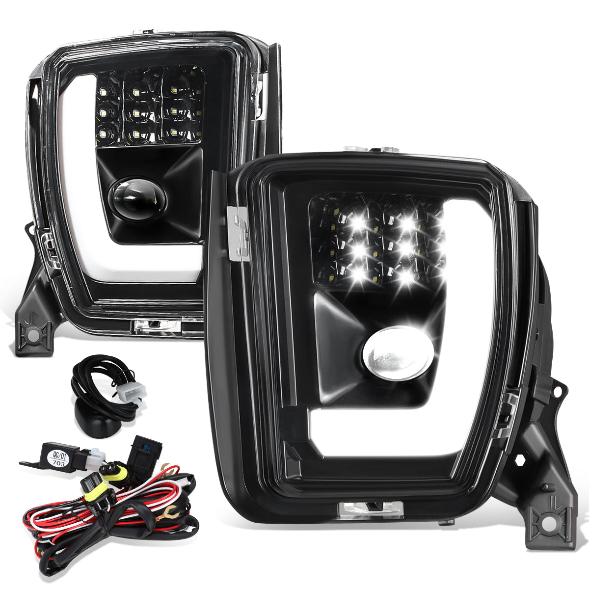 FAROS DE NIEBLA RAM 1500 13-18 NO WIRE NO SWITCH,CLEAR