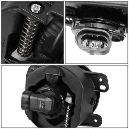 FAROS DE NIEBLA 05-10 CHRYSLER 300 C SRT8 TOURING LIMITED S / 06-10 CHRYSLER PT CRUISER / 2009 DODGE JOURNEY / 05-07 DODGE MAGNUM / 07-18 JEEP WRANGLER - H10 BULB - CLEAR
