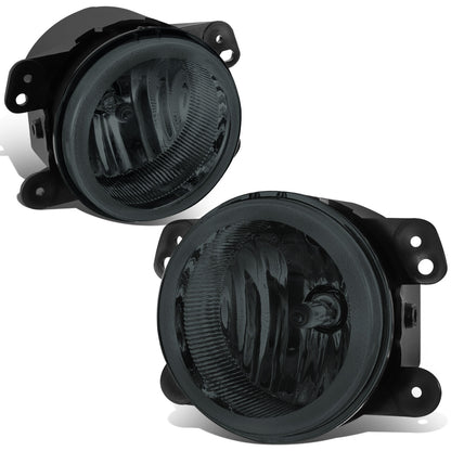 FAROS DE NIEBLA 05-10 CHRYSLER 300 C SRT8 TOURING LIMITED S / 06-10 CHRYSLER PT CRUISER / 2009 DODGE JOURNEY / 05-07 DODGE MAGNUM / 07-18 JEEP WRANGLER - H10 BULB - SMOKED