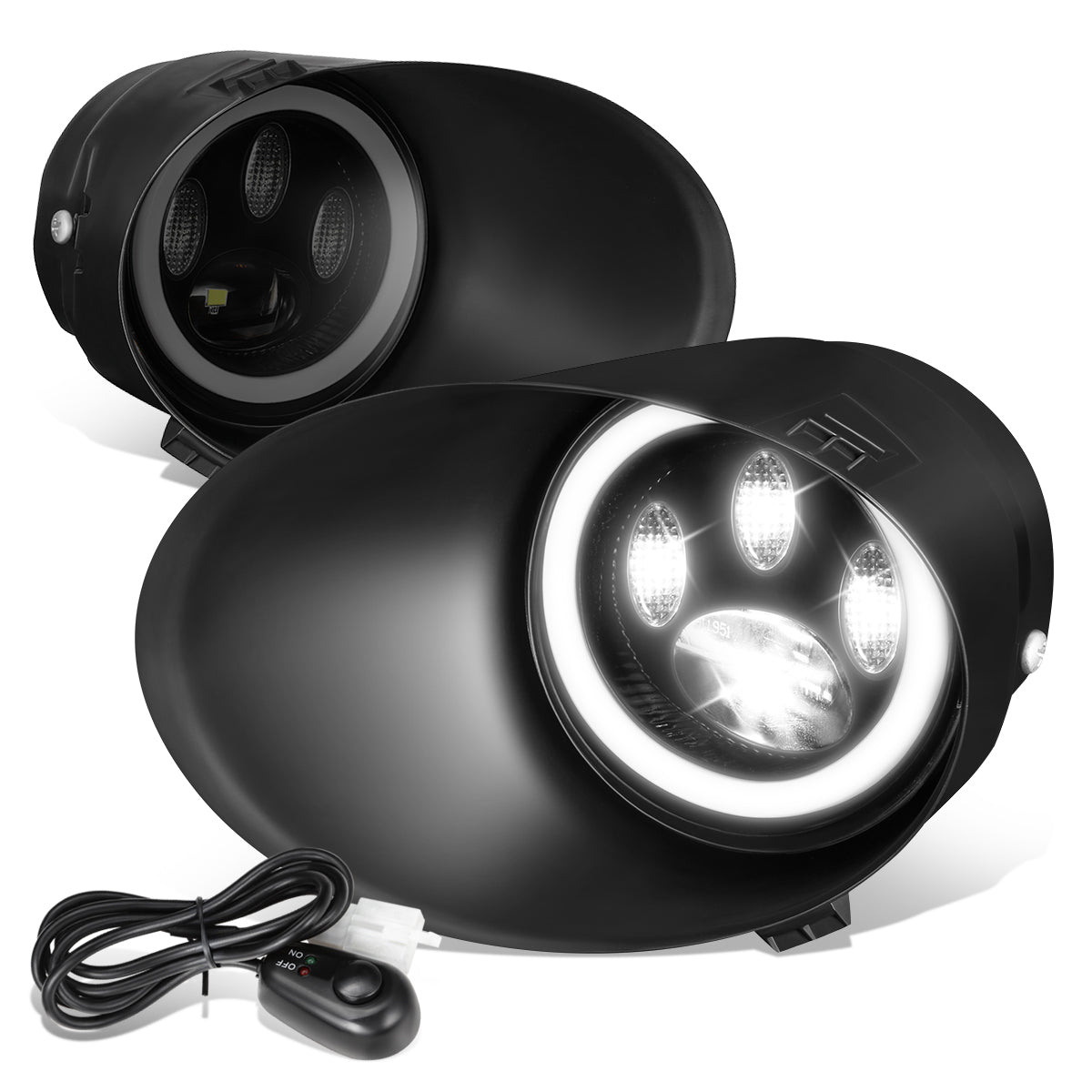 FAROS DE NIEBLA 08-17 TOYOTA SEQUOIA / 04-06 TOYOTA SOLARA / 05-11 TOYOTA TACOMA / 07-13 TOYOTA TUNDRA - FULL LED - SMOKED