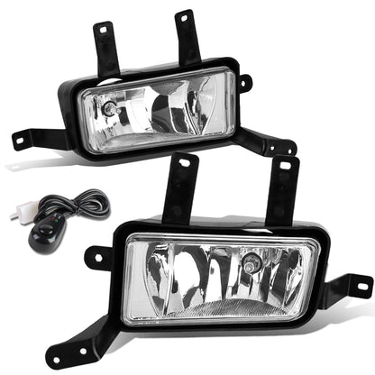 FAROS DE NIEBLA 15-20 CHEVY TAHOE, SUBURBAN, GMC YUKON, YUKON XL / 16-19 SUBURBAN 3500 HD - WITH SWITCH - 5202 BULB - CHROME / CLEAR