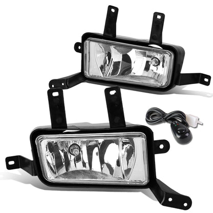 FAROS DE NIEBLA 15-20 CHEVY TAHOE, SUBURBAN, GMC YUKON, YUKON XL / 16-19 SUBURBAN 3500 HD - WITH SWITCH - 5202 BULB - CHROME / CLEAR
