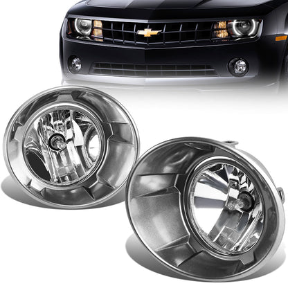 FAROS DE NIEBLA 10-13 CHEVY CAMARO - WITH BEZEL - 5202 BULB - CHROME / CLEAR