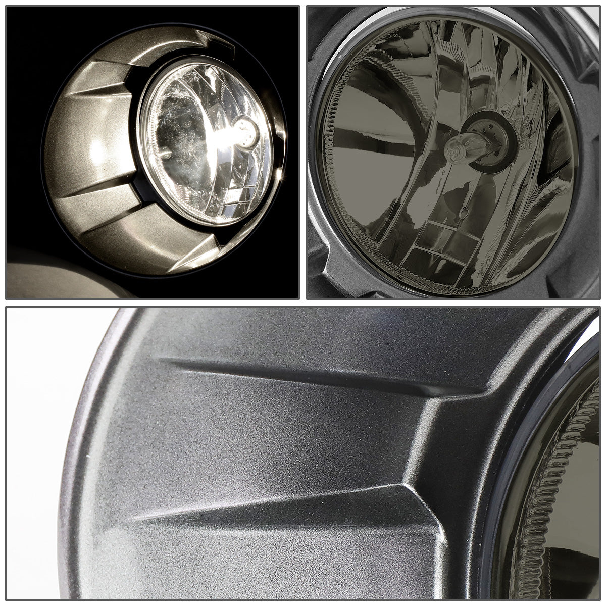 FAROS DE NIEBLA 10-13 CHEVY CAMARO - WITH BEZEL - 5202 BULB - SMOKE