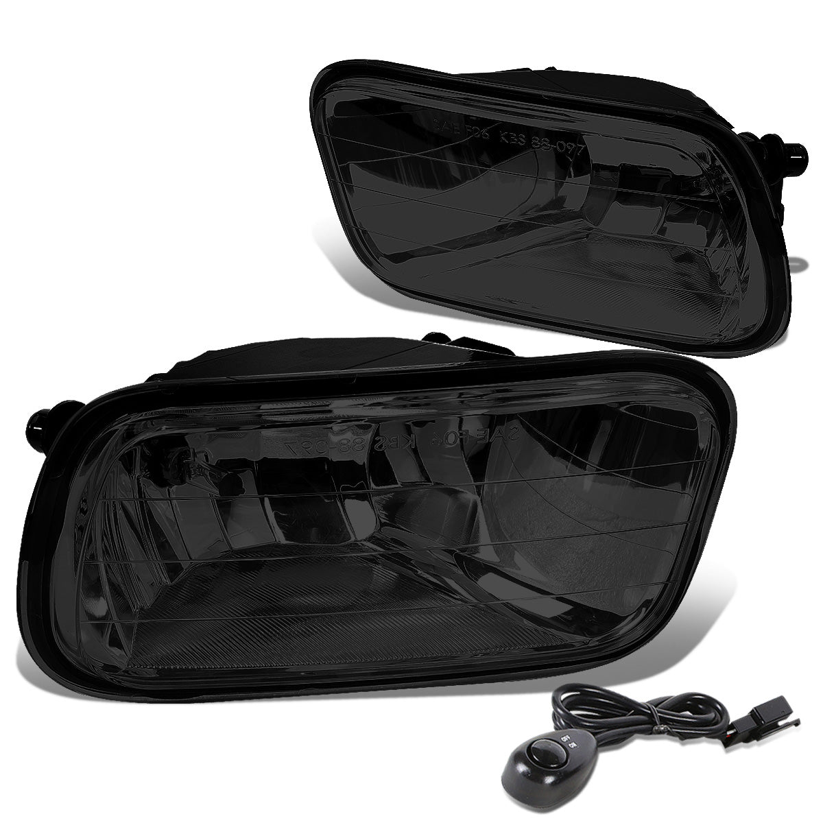 FAROS DE NIEBLA 11-12 RAM 1500, 2500, 3500 / 2010 DODGE RAM 2500, 3500 / 09-10 DODGE RAM 1500 - WITH SWITCH - H10 BULB - SMOKE